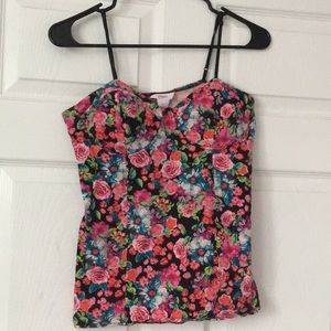 Colorful floral tank top